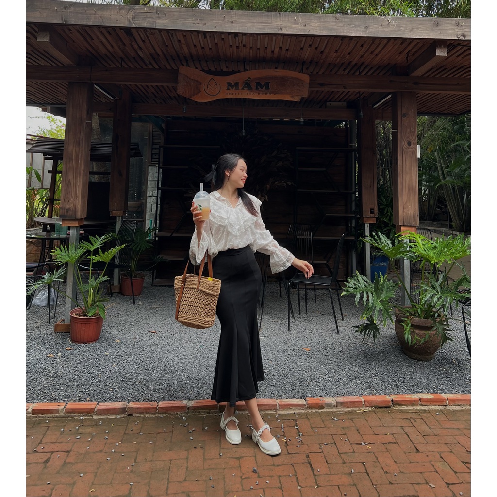 Chân váy đuôi cá 7 mảnh  chất thun co giãn bốn chiều -Herstore