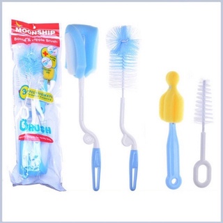 Bộ cọ rửa bình sữa và núm ti 4 chi tiết