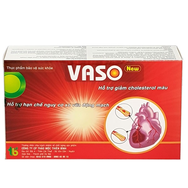 Vaso  New - Hỗ trợ tăng cường sức khỏe tim mạch, làm mạnh tim, phòng ngừa và hỗ trợ trong nhồi máu cơ tim