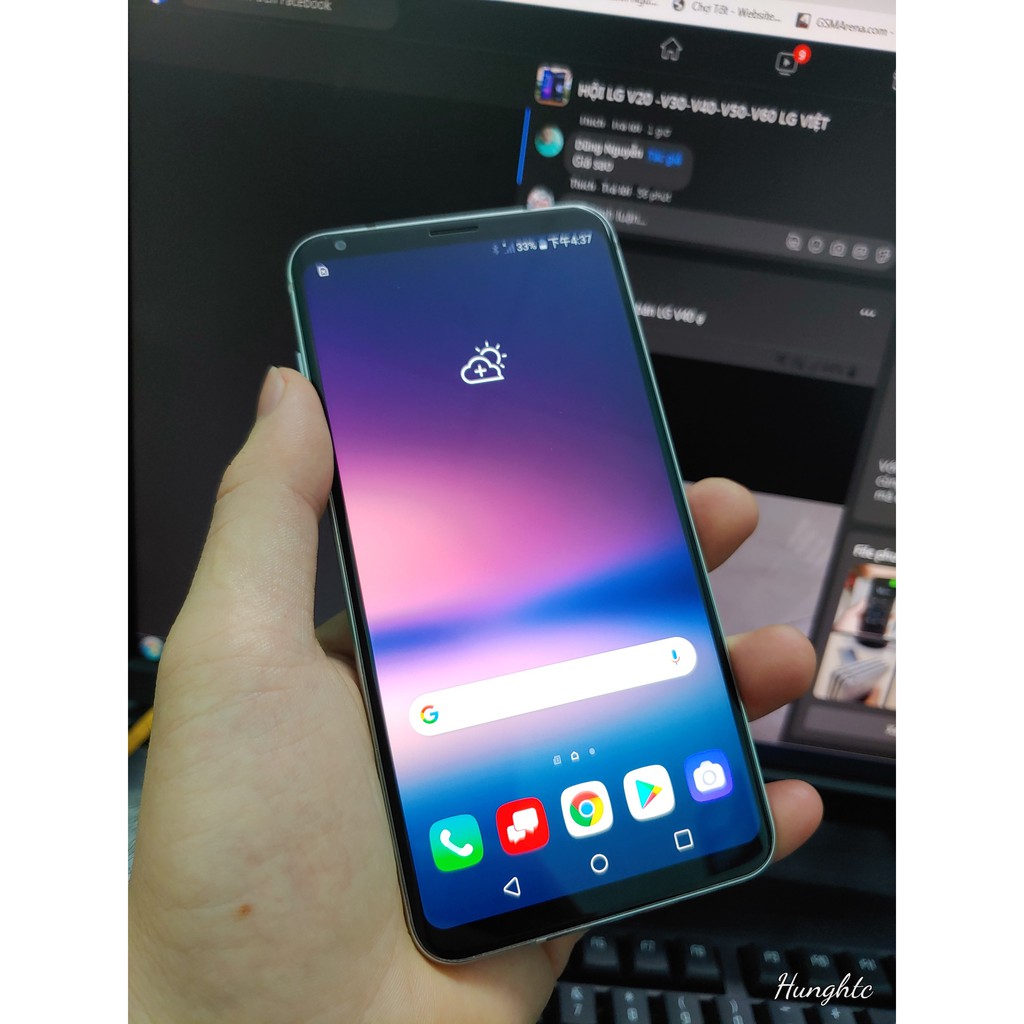 Điện thoại LG V30 màu bạc 64gb nguyên zin áp