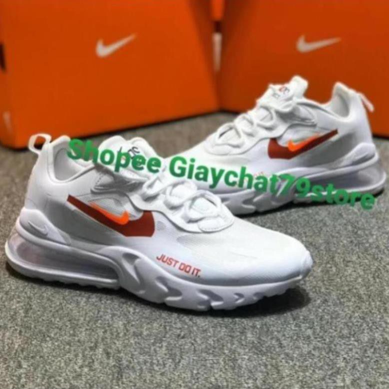 Giày Nike Air Max 270 React Just Do It Art: CT2203-100 Men - Women [Full Box - Auth Chính Hãng] -Ta1