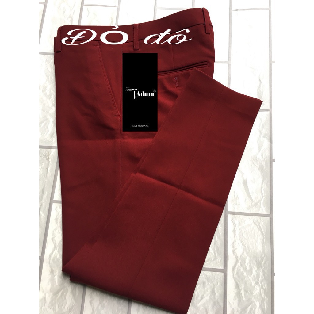 Quần tây nam đỏ đô, vàng bò