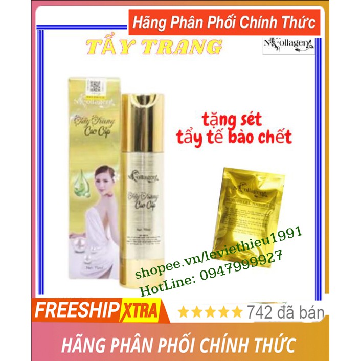 TẨY TRANG CAO CẤP N - COLLAGEN (Làm sạch sâu da, tăng cường độ ẩm cho da, thu nhỏ chân lông) BÁN-CHẠY