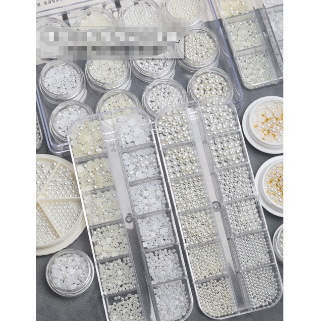 trai nửa set dạng 6 ô, và 12 ô trang trí nail