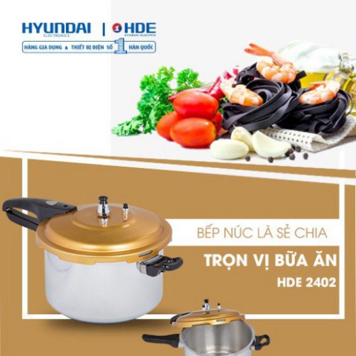 NỒI HẦM KHÔNG DÙNG ĐIỆN THƯƠNG HIỆU HÀN QUỐC HYUNDAI HDE 2402G/R
