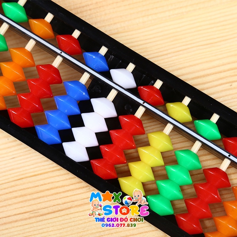 Bảng tính gảy hạt, bàn tính Soroban 15 Cột Đầy Đủ Hàng Tỷ Triệu Trăm Chục Đơn Vị