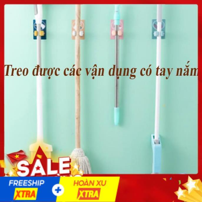 [ RẺ VÔ ĐỊCH ]  Móc Treo Cây Lau Nhà Miếng Dán HÌnh Thú Đáng Yêu-00889