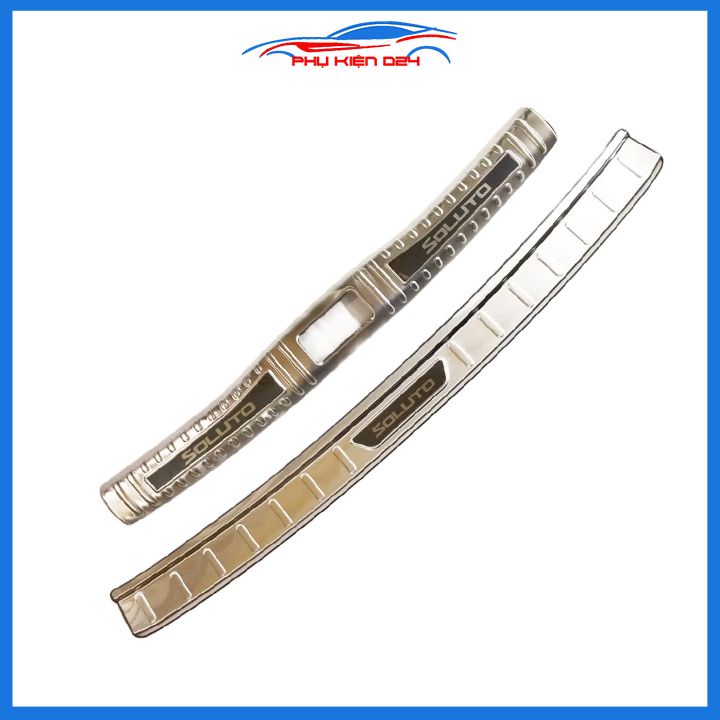Ốp chống trầy cốp Soluto 2019-2020-2021-2022 inox sáng bóng bảo vệ xe chống va đập