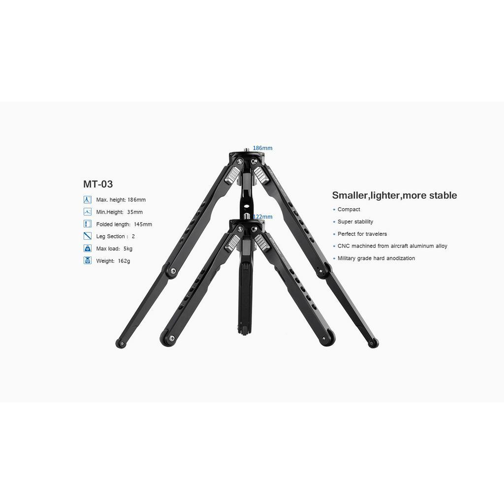 Chân Máy Ảnh Tripod Leofoto Fujifilm MT-03 + MBC-18 - Chân Máy Ảnh Đa Dụng Địa Hình