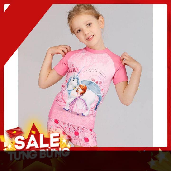 Đồ Bơi Bé Gái Size Đại 10 tuổi - 12 tuổi - BBSĐBBGCONGCHUAHONG