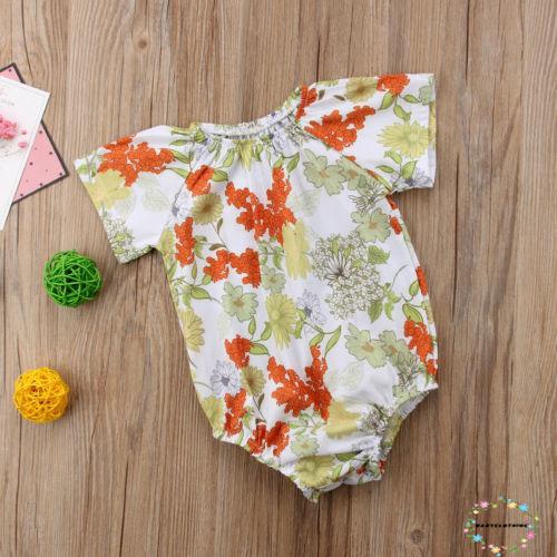 ღWSVღHot fashion Newborn Baby Girls Romper Sunsuit Kids Playsuit Jumpsuit Outfit Clothes Bodysuit