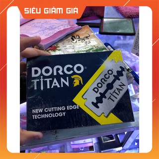 (CHÍNH HÃNG) Lưỡi Lam Titan Dorco 1 Hộp 100 lưỡi (Dạng Hộp)