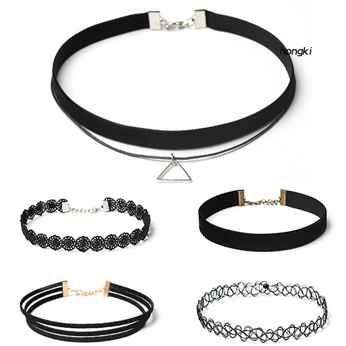 Bộ 6 cái vòng cổ choker phong cách độc lạ sành điệu cho nữ