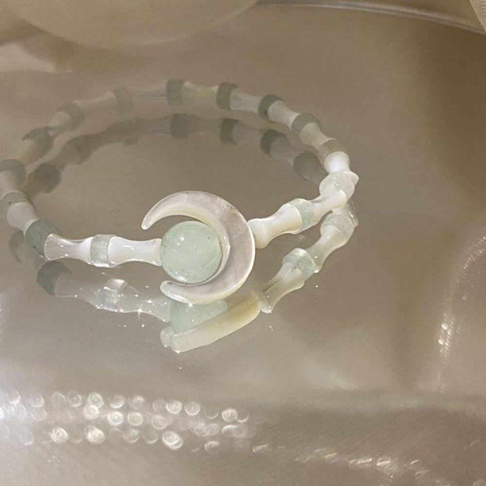 Vòng Đeo Tay Mặt Trăng Tròn Phong Cách Trung Hoa Đơn Giản Cho Nữ