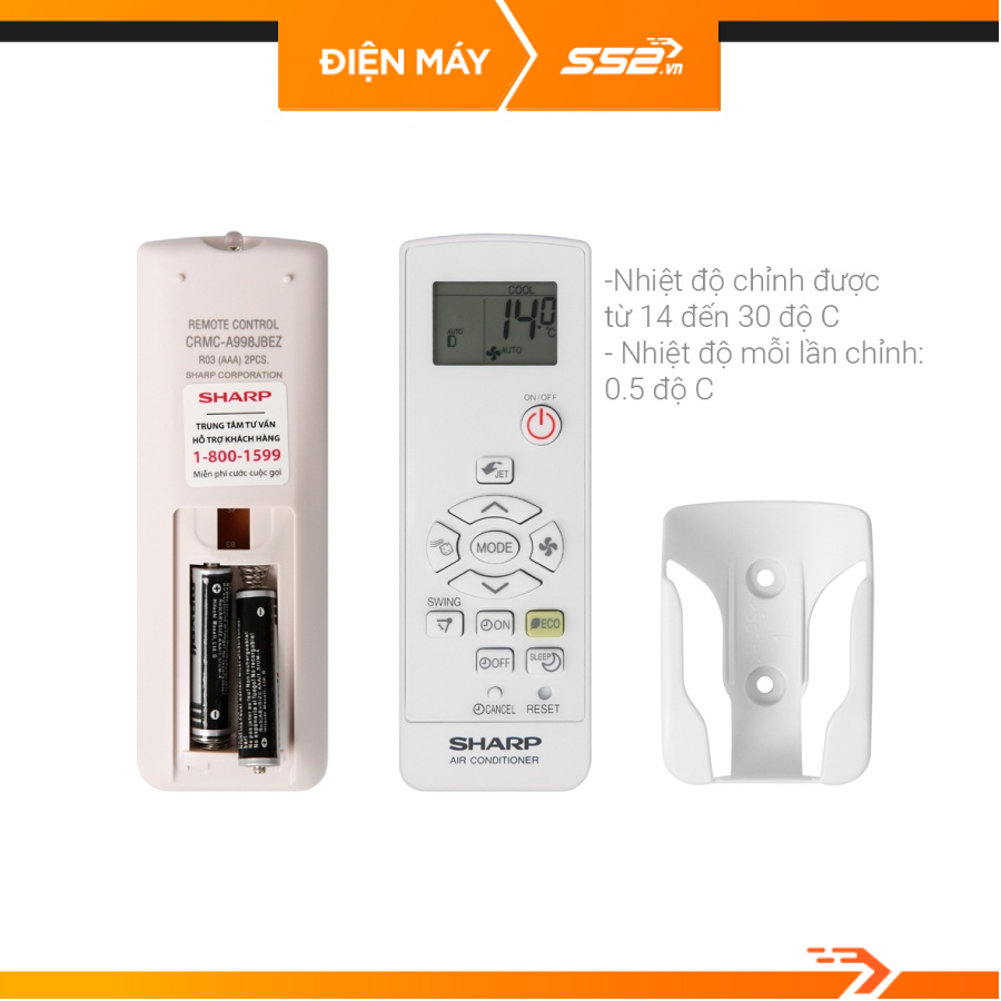 Máy Lạnh Sharp 1.5Hp Inverter AH-X12XEW - Hàng Chính Hãng