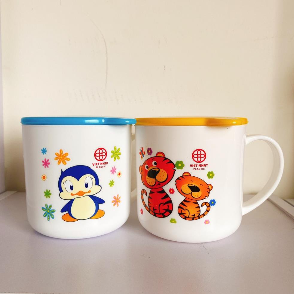 Ca Tròn Có Nắp Uống Nước Cho Bé Việt Nhật  Xinh Xắn