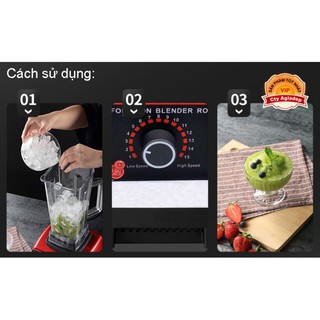 Máy xay sinh tố Kenwood Châu Âu công suất 3000w siêu mạnh- Bảo Hành 24 Tháng