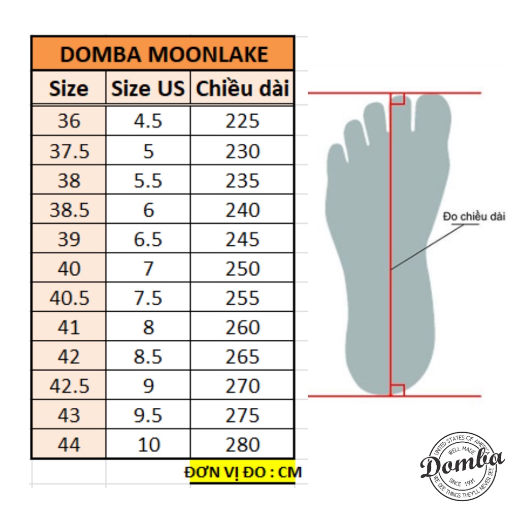 Giày thể thao sneaker Domba Moonlake H-9212 nam nữ [chính hãng]