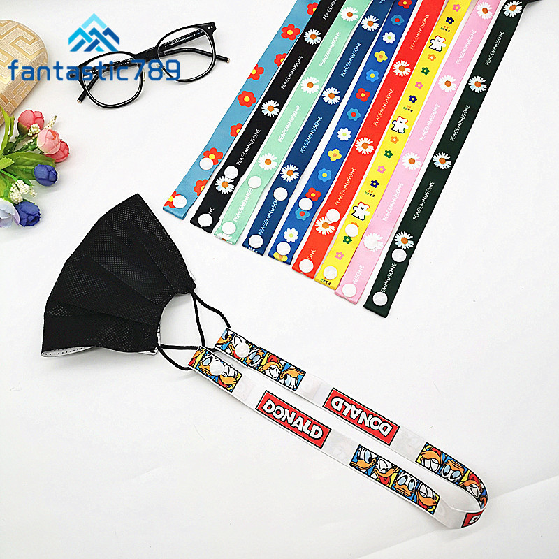 Dây đeo khẩu trang in họa tiết xinh xắn cho bé Fantastic789
