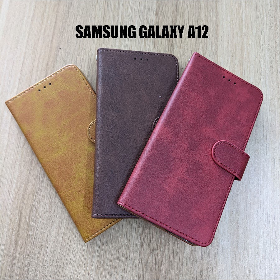 Bao da Samsung Galaxy A12 (có khe nhét thẻ tiền)