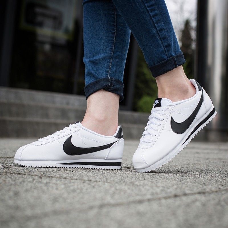 Giày Nike Cortez Leather Đen chính hãng | BigBuy360 - bigbuy360.vn