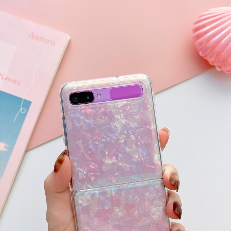 Ốp Điện Thoại Họa Tiết Vỏ Sò Cho Samsung Galaxy Z Flip 5G Flip 1 2 Flip2