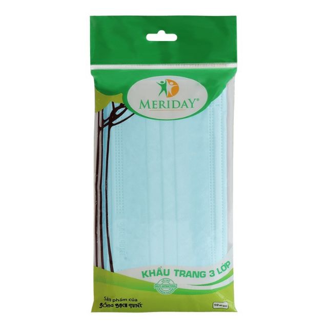 Khẩu trang Meriday lốc (10 cái/gói, 7 gói/lốc)