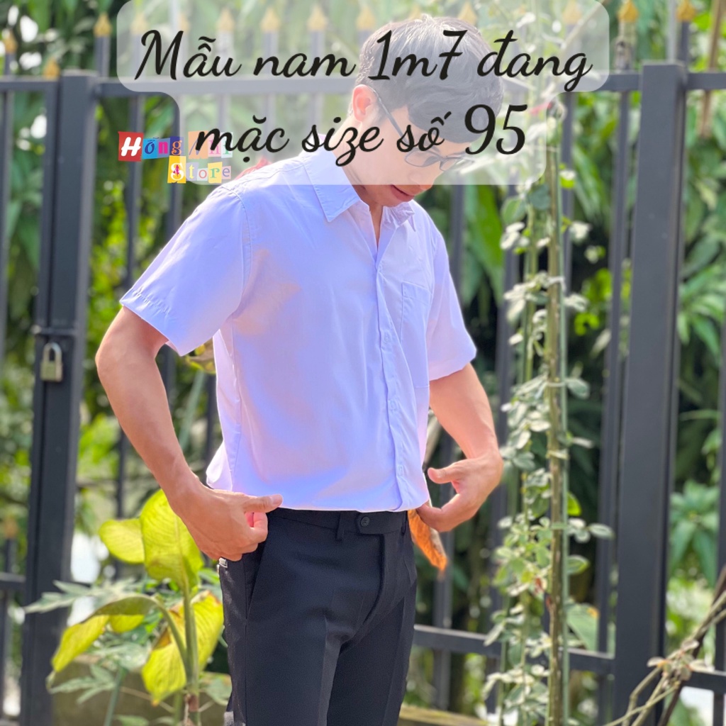 Sơ Mi Trắng Nam Tay Ngắn Đi Học 1 Túi Vải Đẹp Dáng Rộng 85kg Trở Lại Ulzzang