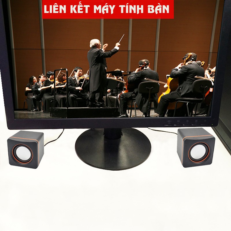 Loa mini usb 3.5mm G101 cho PC/Laptop/Notebook/Tablet