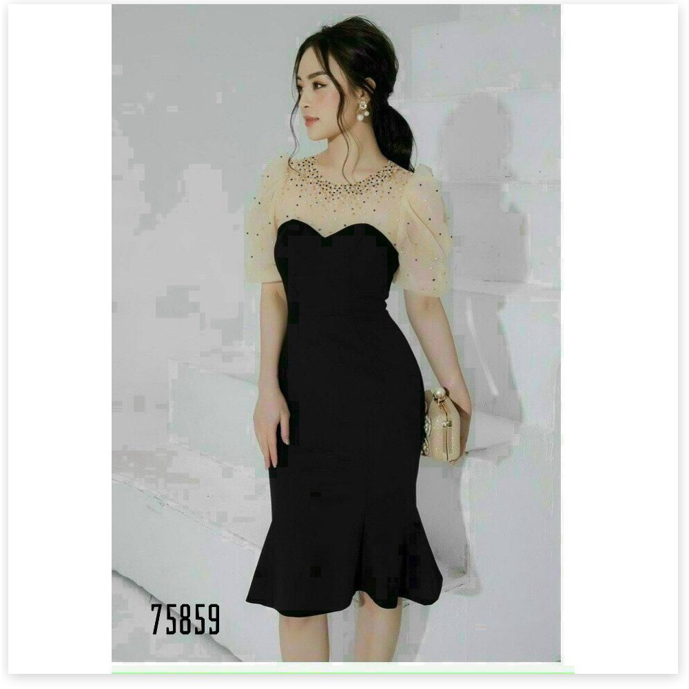 ĐẦM UMI ĐÍNH NGỌC MÀU SẮC XINH XẮN NHƯNG KHÔNG KÉM PHẦN SÁNG TRỌNG THỜI TRANG MỚI KME