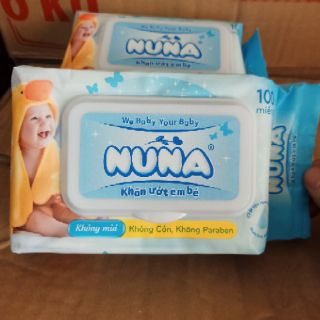Khăn ướt NuNa 100 tờ Mẫu mới