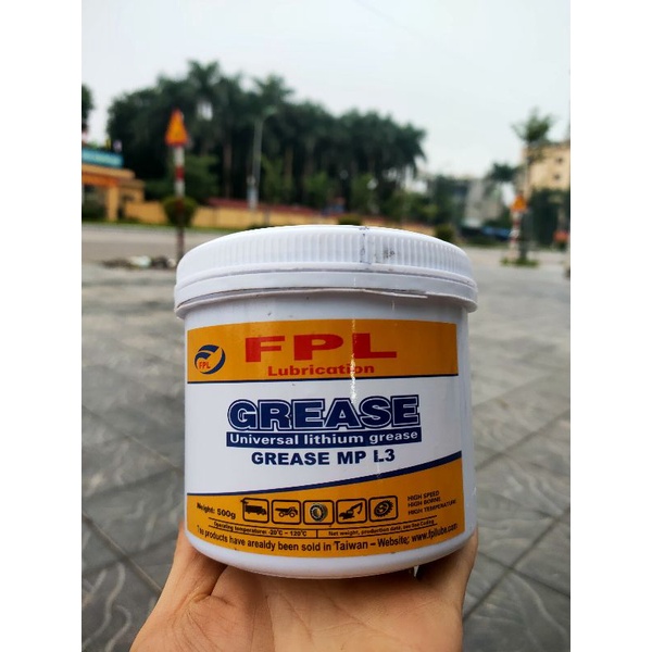 Mỡ bò bôi trơn chịu nhiệt đa dụng nhập khẩu Mỹ FPL L3 lon 500gram  - Bách Hóa Việt Hường