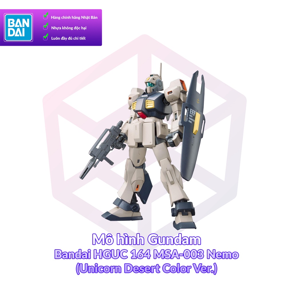 Mô hình Gundam Bandai HG UC 164 MSA-003 Nemo (Unicorn Desert Color Ver.) 1/144 MS Gundam UC [GDB] [BHG]