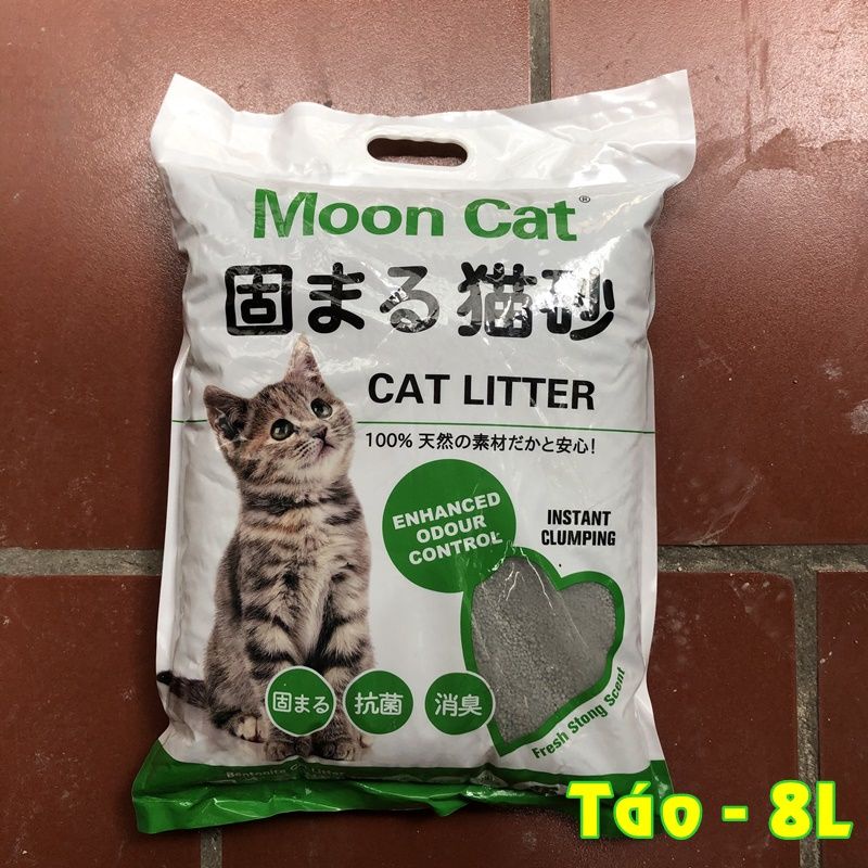 Cát vệ sinh mèo Nhật bản than hoạt tính khử mùi cực tốt túi 8 lit tiết kiệm