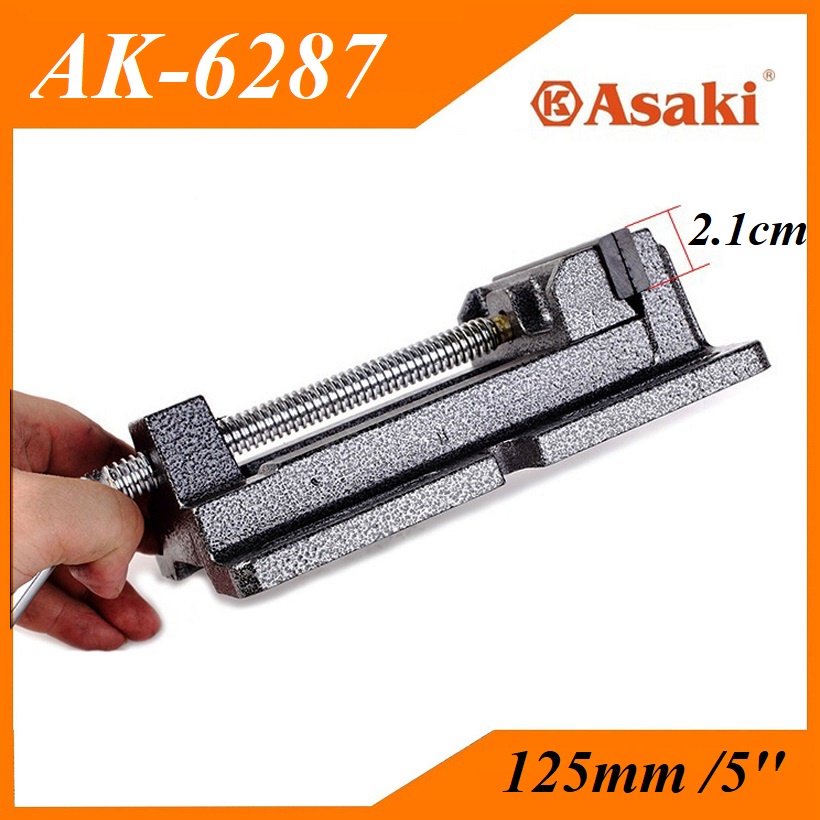 Ê tô bàn khoan 125mm/5'' Asaki AK-6287 - Độ mở tối đa 125mm