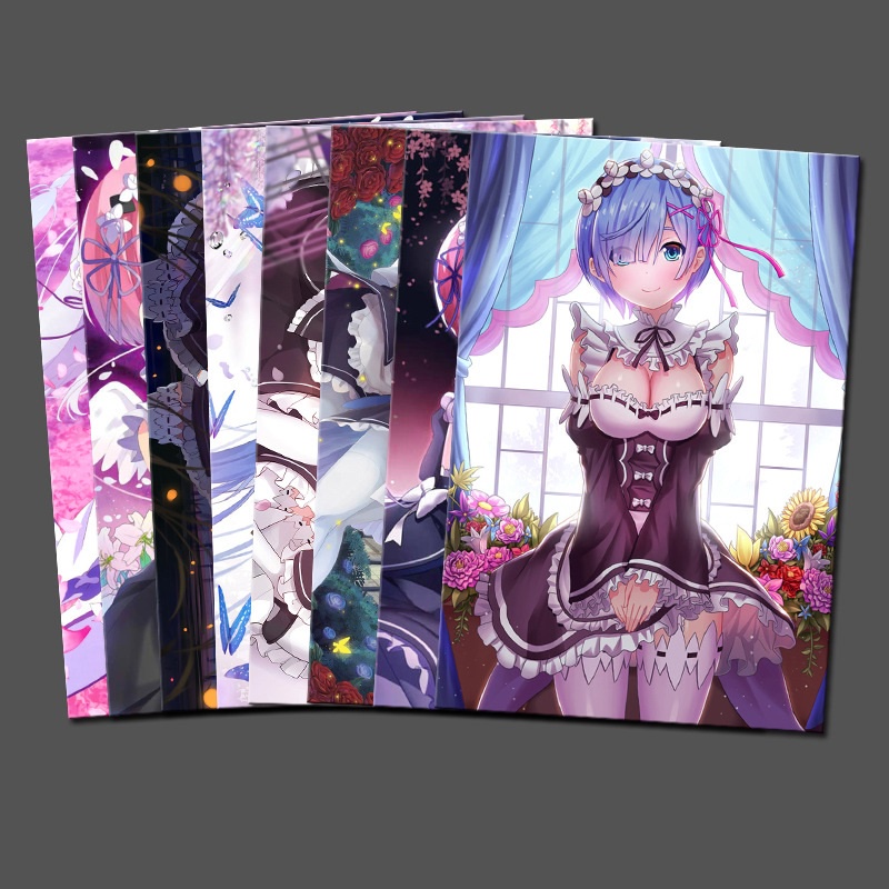 Poster 8 tấm Re:Zero kara Hajimeru Isekai Seikatsu khổ A3