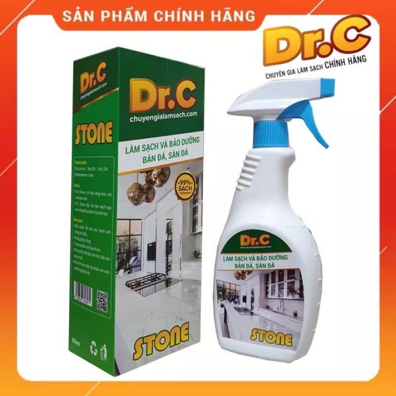 Chất tẩy đa năng và bảo dưỡng bàn đá, sàn đá sạch đẹp Dr.C Stone 500ml - Stone01