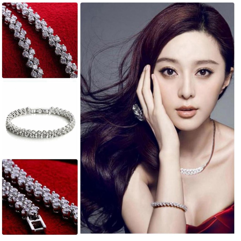 Vòng Tay Zircon Trái Tim Sang Trọng Quí Phái VTZIRCONTRAITIM03