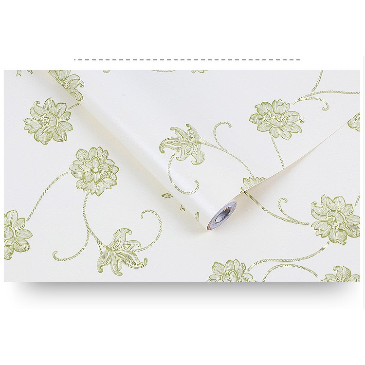 Decal giấy dán tường hoa dây xanh | BigBuy360 - bigbuy360.vn