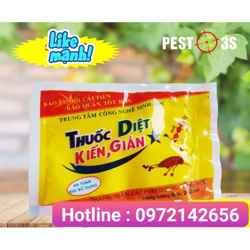 BỘT RẮC DIỆT CÔN TRÙNG KIẾN - GIÁN ( GÓI 20G )