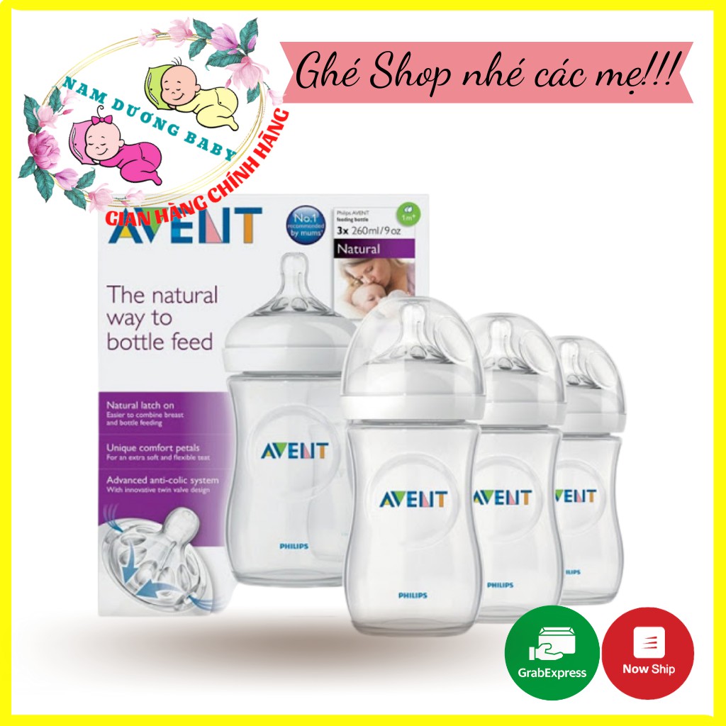 Bình ti Avent Natural 260ml siêu mềm cho bé!