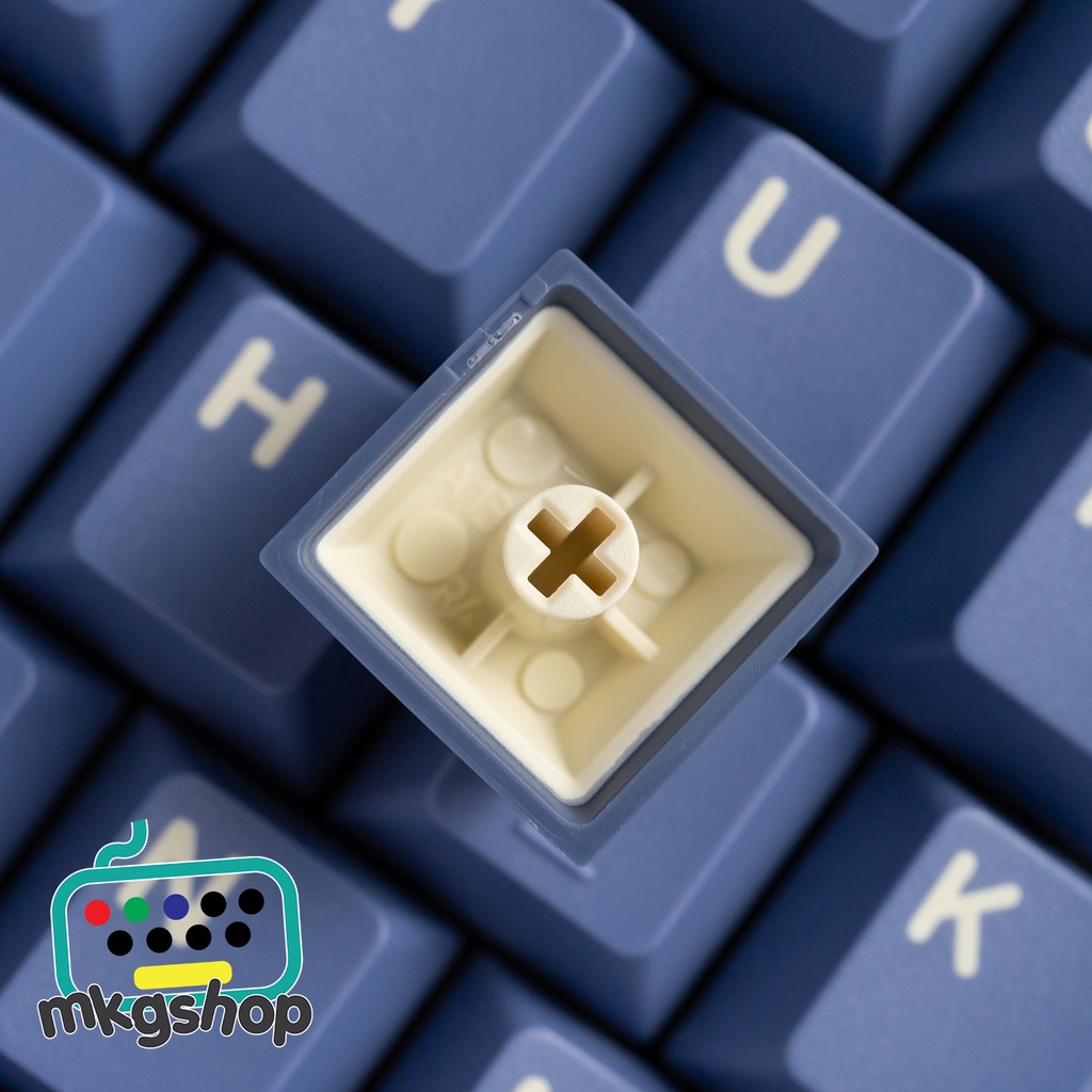 Keycap CMK Denim 173 nút doubleshot nút bàn phím cơ màu cực đẹp, cherry profile