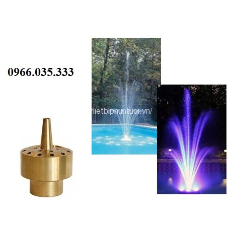 Đầu phun hình bông hoa phi 21mm - 27mm - 34mm - 49mm - 60mm - Đầu phun nước nghệ thuật tạo hình hoa