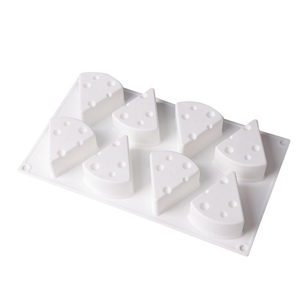 Khuôn Làm Bánh / Kẹo / Sô Cô La / Bánh Tráng Miệng Hình Phô Mai 3D 8 Ngăn DIY