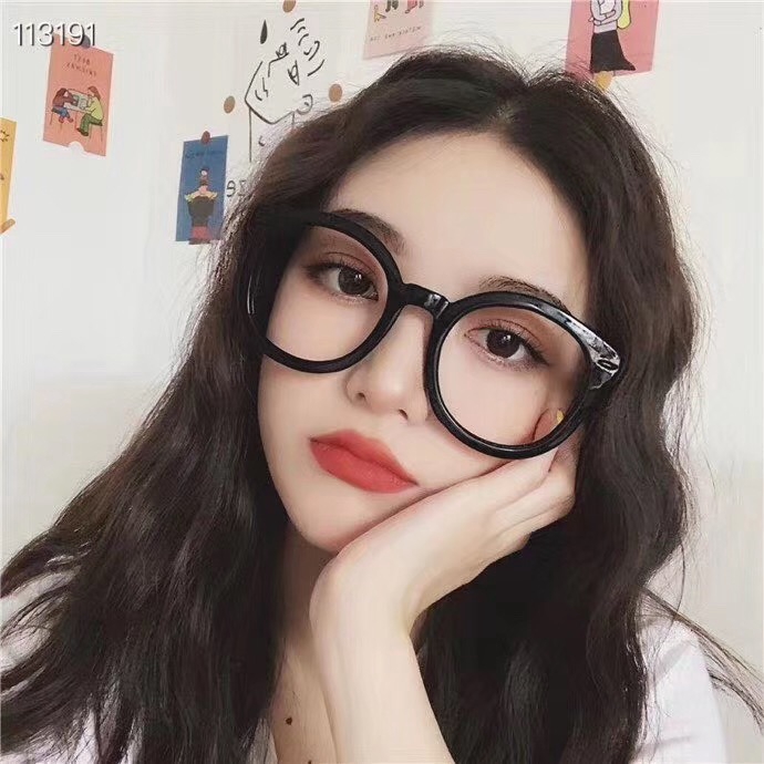 Mắt Kính Gọng Tròn Sành Điệu Chống Bức Xạ Thời Trang Phong Cách Hàn Quốc Cho Nữ