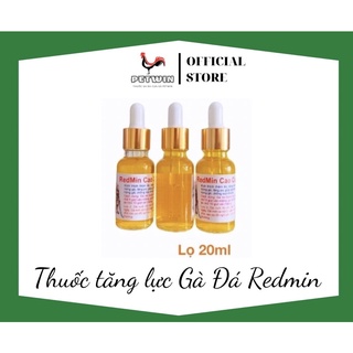 Redmin vàng cao cấp nuôi gà đá bo lớn, gà ăn ngon mau lên ký chai 20ml, Dưỡng gà đá