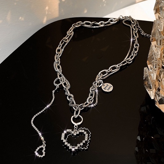 Vòng Cổ choker Mặt Trái Tim Màu Đen Phong Cách Hàn Quốc Sang Trọng Dành Cho Nữ