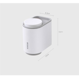 Bộ giá đựng bàn chải kèm 2 ly đánh răng ecoco 1905 nhỏ gọn tiện lợi màu ngẫu nhiên