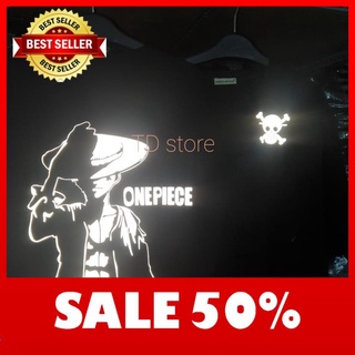 HOT- Áo thun phản quang One Piece Luffy mũ rơm cực chất dành cho fan anime, manga - hàng độc quyền