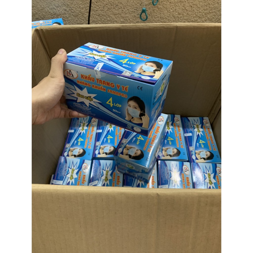 Gói siêu rẻ - Combo 3 hộp khẩu trang y tế Cô Gái 4 lớp kháng khuẩn chống bụi 99% 50 cái/1 hộp thuộc công ty Nam Anh | BigBuy360 - bigbuy360.vn